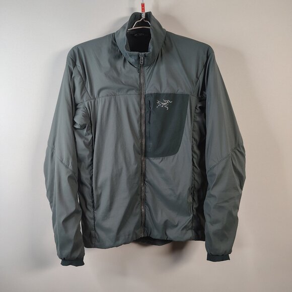 Arcteryx Proton Jacket Mens Medium Nautic Grey LT Lightweight Full Zip Insulated - Picture 2 of 14